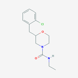 molecular formula C14H19ClN2O2 B3815954 2-(2-chlorobenzyl)-N-ethyl-4-morpholinecarboxamide 
