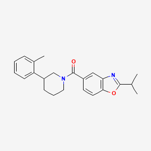 molecular formula C23H26N2O2 B3815990 2-isopropyl-5-{[3-(2-methylphenyl)-1-piperidinyl]carbonyl}-1,3-benzoxazole 