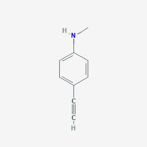 molecular formula C9H9N B038160 4-Ethynyl-N-methylaniline CAS No. 119754-15-3