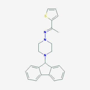 molecular formula C23H23N3S B381607 4-(9H-fluoren-9-yl)-N-[(1E)-1-(thiophen-2-yl)ethylidene]piperazin-1-amine CAS No. 385404-79-5