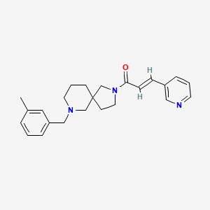 7-(3-methylbenzyl)-2-[(2E)-3-(3-pyridinyl)-2-propenoyl]-2,7-diazaspiro[4.5]decane