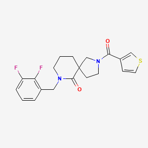 7-(2,3-difluorobenzyl)-2-(3-thienylcarbonyl)-2,7-diazaspiro[4.5]decan-6-one