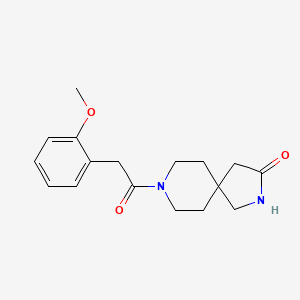 molecular formula C17H22N2O3 B3816182 8-[(2-methoxyphenyl)acetyl]-2,8-diazaspiro[4.5]decan-3-one 