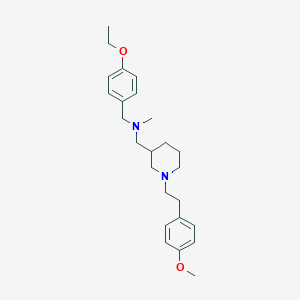 molecular formula C25H36N2O2 B3816242 (4-ethoxybenzyl)({1-[2-(4-methoxyphenyl)ethyl]-3-piperidinyl}methyl)methylamine 