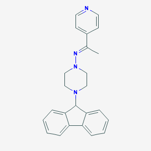 4-(9H-fluoren-9-yl)-N-[1-(4-pyridinyl)ethylidene]-1-piperazinamine
