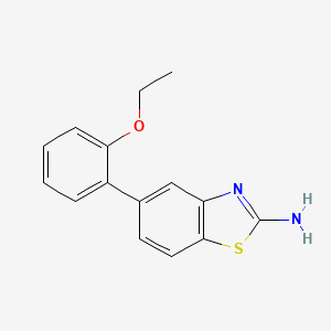 molecular formula C15H14N2OS B3816312 5-(2-ethoxyphenyl)-1,3-benzothiazol-2-amine 
