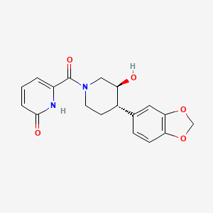 molecular formula C18H18N2O5 B3816374 6-{[(3S*,4S*)-4-(1,3-benzodioxol-5-yl)-3-hydroxypiperidin-1-yl]carbonyl}pyridin-2(1H)-one 