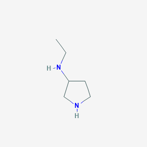 molecular formula C6H14N2 B038164 3-(乙氨基)吡咯烷 CAS No. 111390-22-8