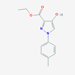 molecular formula C13H14N2O3 B381641 4-Hydroxy-1-(4-methylphenyl)-3-pyrazolecarboxylic acid ethyl ester CAS No. 26502-59-0