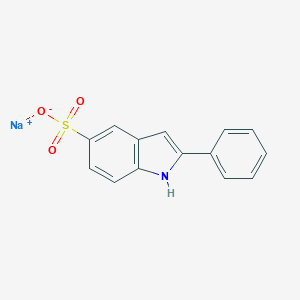 molecular formula C14H10NNaO3S B038165 2-苯基-1H-吲哚-5-磺酸钠 CAS No. 119205-39-9