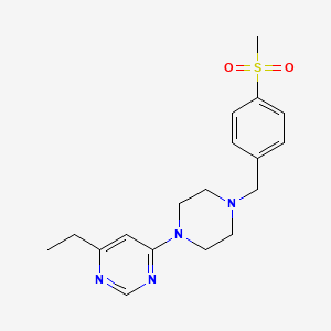 4-ethyl-6-{4-[4-(methylsulfonyl)benzyl]piperazin-1-yl}pyrimidine