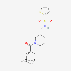 molecular formula C21H30N2O3S2 B3816532 N-{[1-(1-adamantylcarbonyl)-3-piperidinyl]methyl}-2-thiophenesulfonamide 