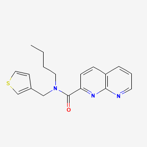 molecular formula C18H19N3OS B3816698 N-butyl-N-(3-thienylmethyl)-1,8-naphthyridine-2-carboxamide 
