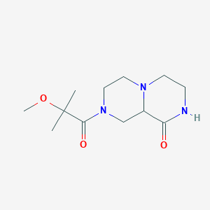 molecular formula C12H21N3O3 B3816756 8-(2-methoxy-2-methylpropanoyl)hexahydro-2H-pyrazino[1,2-a]pyrazin-1(6H)-one 