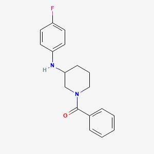 molecular formula C18H19FN2O B3816953 1-benzoyl-N-(4-fluorophenyl)-3-piperidinamine 