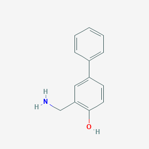 molecular formula C13H13NO B038172 3-Aminomethyl-4-hydroxybiphenyl CAS No. 123774-74-3