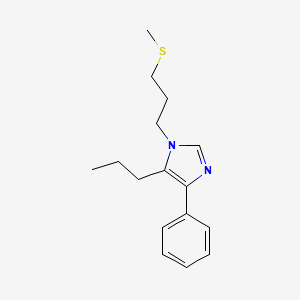 molecular formula C16H22N2S B3817222 1-[3-(methylthio)propyl]-4-phenyl-5-propyl-1H-imidazole 