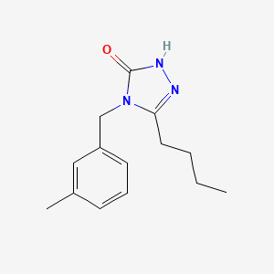 molecular formula C14H19N3O B3817333 5-butyl-4-(3-methylbenzyl)-2,4-dihydro-3H-1,2,4-triazol-3-one 