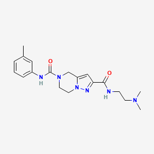 N~2~-[2-(dimethylamino)ethyl]-N~5~-(3-methylphenyl)-6,7-dihydropyrazolo[1,5-a]pyrazine-2,5(4H)-dicarboxamide