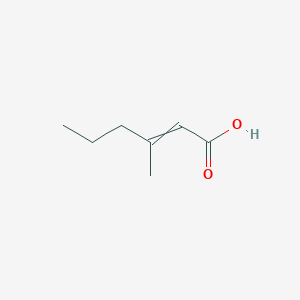 molecular formula C7H12O2 B038175 3-甲基己-2-烯酸 CAS No. 35205-70-0