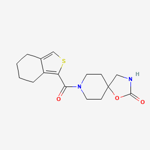 molecular formula C16H20N2O3S B3817563 8-(4,5,6,7-tetrahydro-2-benzothien-1-ylcarbonyl)-1-oxa-3,8-diazaspiro[4.5]decan-2-one 