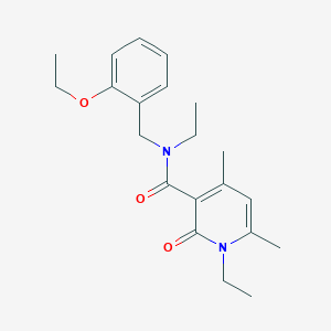 N-(2-ethoxybenzyl)-N,1-diethyl-4,6-dimethyl-2-oxo-1,2-dihydropyridine-3-carboxamide