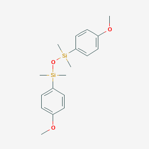 molecular formula C18H26O3Si2 B038178 1,3-双(4-甲氧基苯基)-1,1,3,3-四甲基二硅氧烷 CAS No. 122571-17-9