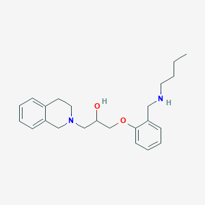 molecular formula C23H32N2O2 B3817985 1-{2-[(butylamino)methyl]phenoxy}-3-(3,4-dihydro-2(1H)-isoquinolinyl)-2-propanol 