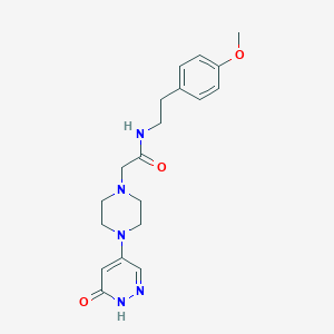 molecular formula C19H25N5O3 B3818029 N-[2-(4-methoxyphenyl)ethyl]-2-[4-(6-oxo-1,6-dihydropyridazin-4-yl)piperazin-1-yl]acetamide 