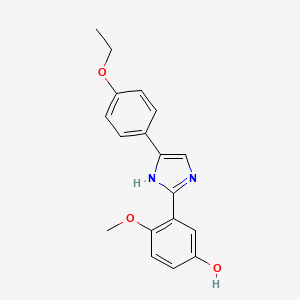 3-[4-(4-ethoxyphenyl)-1H-imidazol-2-yl]-4-methoxyphenol