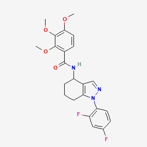 N-[1-(2,4-difluorophenyl)-4,5,6,7-tetrahydro-1H-indazol-4-yl]-2,3,4-trimethoxybenzamide