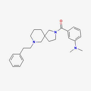 N,N-dimethyl-3-{[7-(2-phenylethyl)-2,7-diazaspiro[4.5]dec-2-yl]carbonyl}aniline