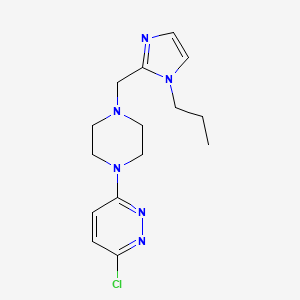 3-chloro-6-{4-[(1-propyl-1H-imidazol-2-yl)methyl]piperazin-1-yl}pyridazine