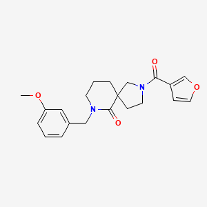 2-(3-furoyl)-7-(3-methoxybenzyl)-2,7-diazaspiro[4.5]decan-6-one