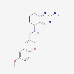 molecular formula C21H26N4O2 B3818216 N~5~-[(6-methoxy-2H-chromen-3-yl)methyl]-N~2~,N~2~-dimethyl-5,6,7,8-tetrahydro-2,5-quinazolinediamine 