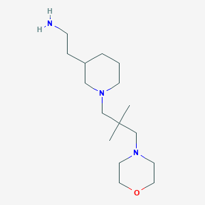 (2-{1-[2,2-dimethyl-3-(4-morpholinyl)propyl]-3-piperidinyl}ethyl)amine