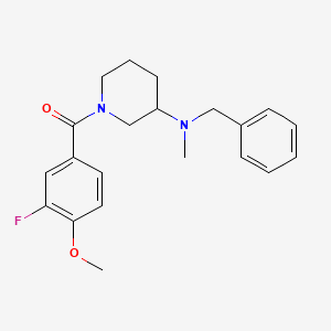 molecular formula C21H25FN2O2 B3818249 N-benzyl-1-(3-fluoro-4-methoxybenzoyl)-N-methyl-3-piperidinamine 
