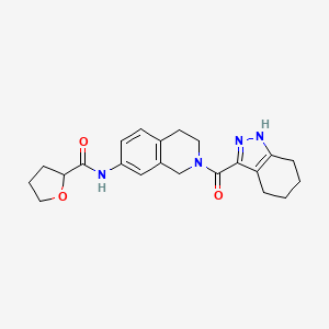 N-[2-(4,5,6,7-tetrahydro-2H-indazol-3-ylcarbonyl)-1,2,3,4-tetrahydro-7-isoquinolinyl]tetrahydro-2-furancarboxamide