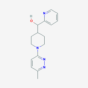 molecular formula C16H20N4O B3818330 [1-(6-methyl-3-pyridazinyl)-4-piperidinyl](2-pyridinyl)methanol 