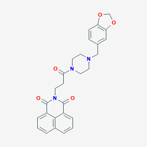 2-[3-(4-Benzo[1,3]dioxol-5-ylmethyl-piperazin-1-yl)-3-oxo-propyl]-benzo[de]isoquinoline-1,3-dione