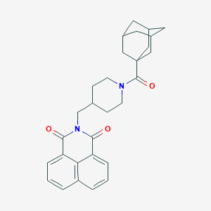molecular formula C29H32N2O3 B381840 2-[[1-(Adamantane-1-carbonyl)piperidin-4-yl]methyl]benzo[de]isoquinoline-1,3-dione CAS No. 326889-52-5