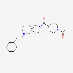 molecular formula C24H41N3O2 B3818401 2-[(1-acetyl-4-piperidinyl)carbonyl]-7-(2-cyclohexylethyl)-2,7-diazaspiro[4.5]decane 