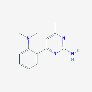 molecular formula C13H16N4 B3818407 4-[2-(dimethylamino)phenyl]-6-methyl-2-pyrimidinamine 