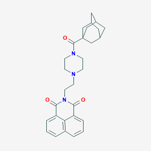 molecular formula C29H33N3O3 B381841 2-[2-[4-(金刚烷-1-羰基)哌嗪-1-基]乙基]苯并[de]异喹啉-1,3-二酮 CAS No. 326889-50-3