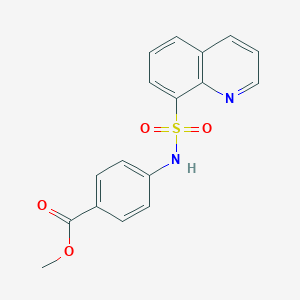 molecular formula C17H14N2O4S B381851 Methyl 4-[(8-quinolinylsulfonyl)amino]benzoate CAS No. 326907-84-0