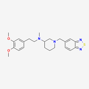molecular formula C23H30N4O2S B3818614 1-(2,1,3-benzothiadiazol-5-ylmethyl)-N-[2-(3,4-dimethoxyphenyl)ethyl]-N-methyl-3-piperidinamine 