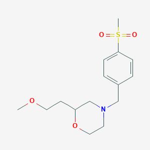 2-(2-methoxyethyl)-4-[4-(methylsulfonyl)benzyl]morpholine