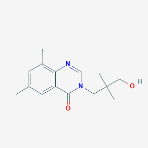 molecular formula C15H20N2O2 B3818687 3-(3-hydroxy-2,2-dimethylpropyl)-6,8-dimethylquinazolin-4(3H)-one 