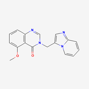 molecular formula C17H14N4O2 B3818704 3-(imidazo[1,2-a]pyridin-3-ylmethyl)-5-methoxyquinazolin-4(3H)-one 