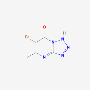 molecular formula C5H4BrN5O B381873 6-bromo-5-methyltetraazolo[1,5-a]pyrimidin-7(4H)-one 
